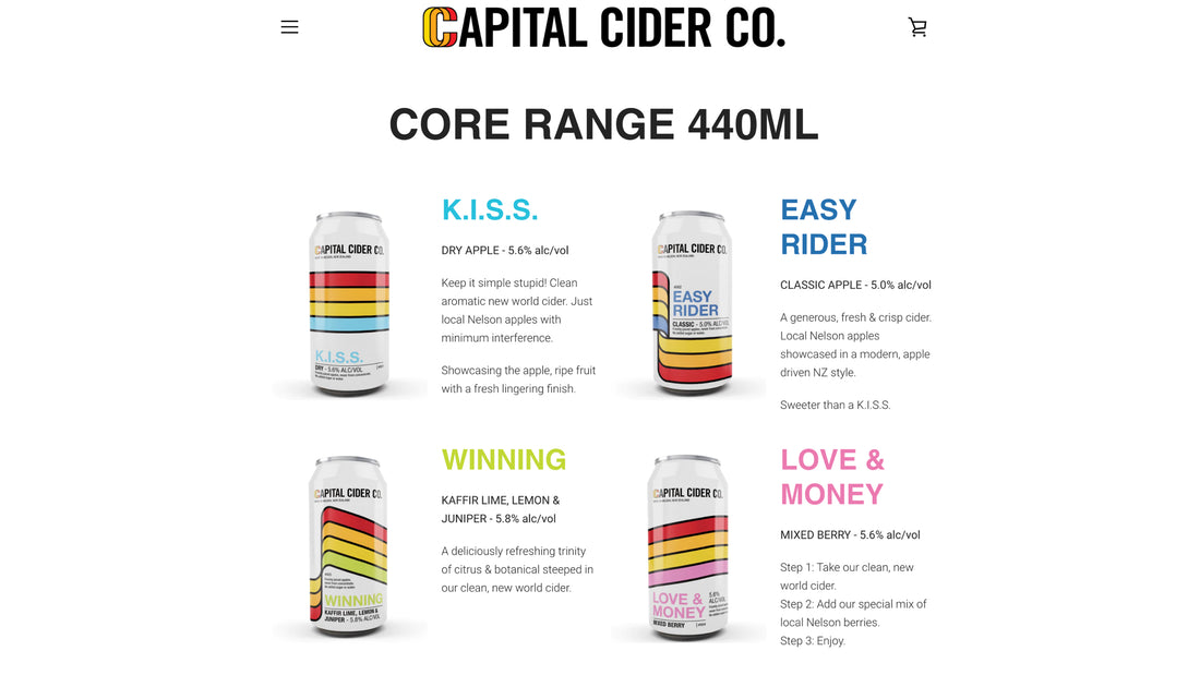 Capital Cider Co. - Shopify Online Store Build
